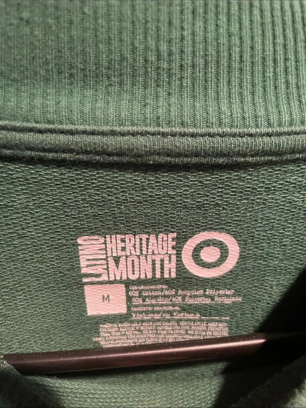 Target Green 'Latina Fuerte' Multicolor Graphic Crewneck Sweatshirt